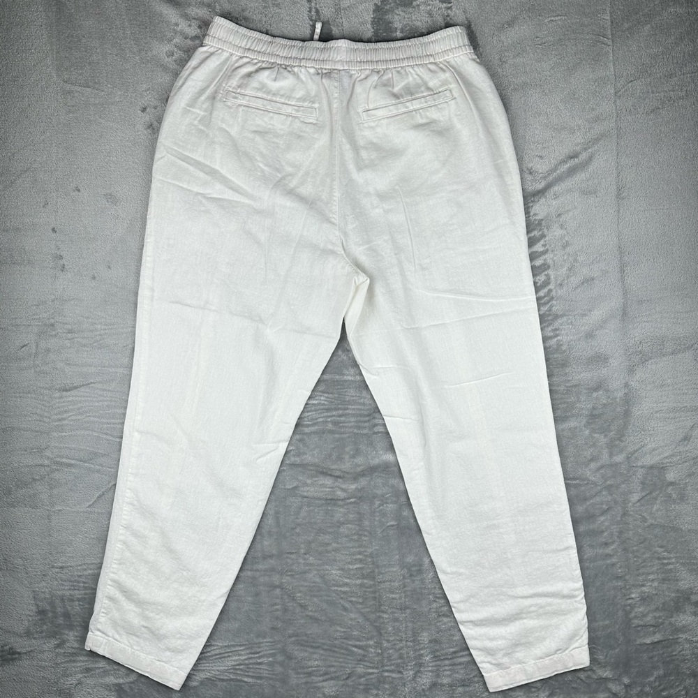 Old Navy White Linen Pull-On Pants Size Small | Lightweight - Picture 5 of 8